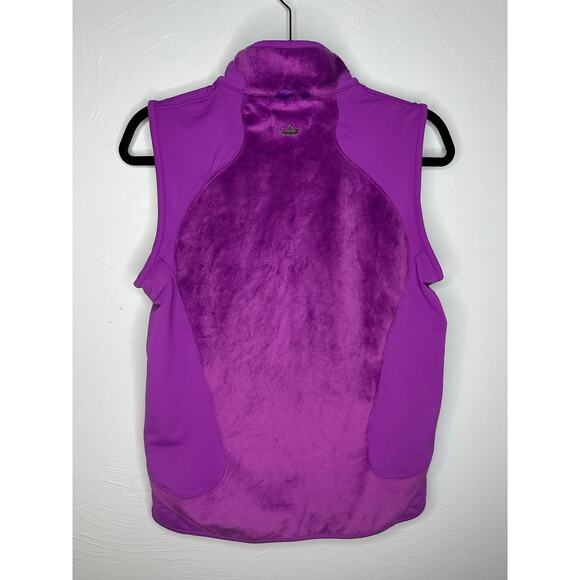 Peter Millar Full Zip Performance Vest Women's Size Medium Purple Faux Fur Golf - Picture 3 of 8